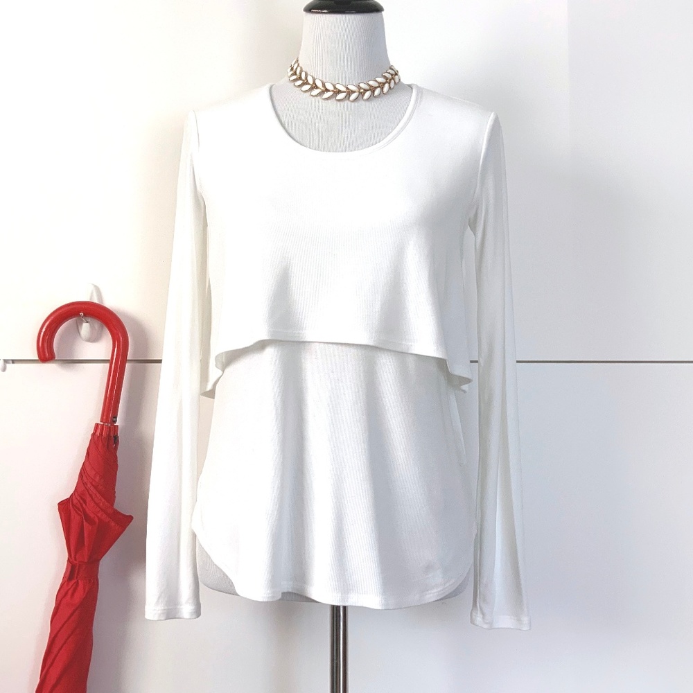 New Theory Double Layered Top Career Sz PT